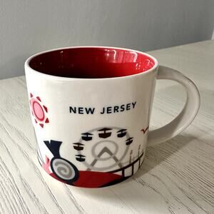 Starbucks 2015 You Are Here Collection New Jersey 14 OZ Red